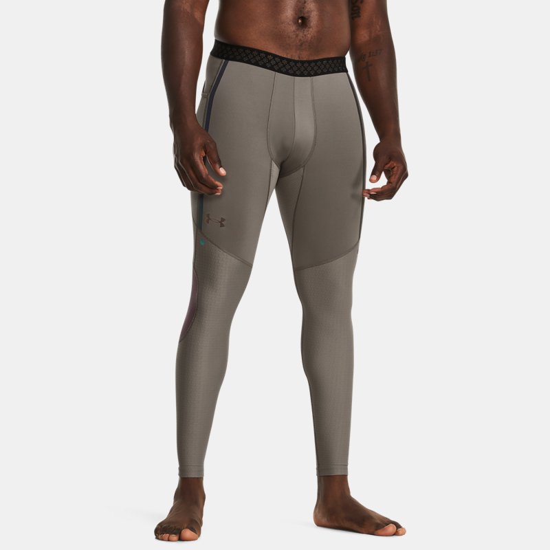 Leggings Under Armour RUSH™ SmartForm 2.0 para hombre Pewter / Negro / Negro XXL
